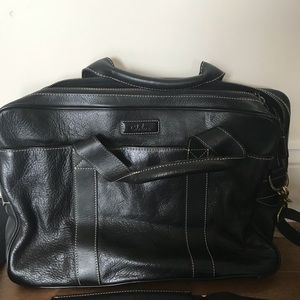 Cole Haan Black Leather Briefcase